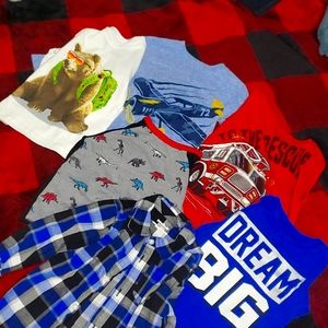 6 boys Garanimals Long sleeve shirts.